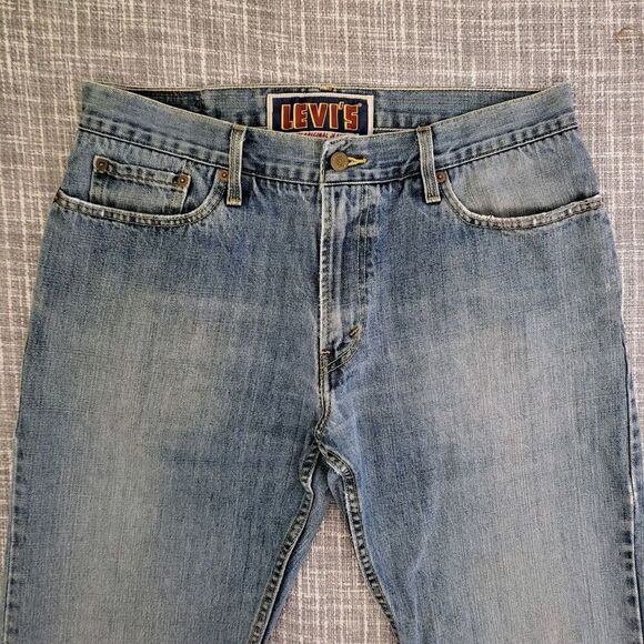 Levi’s 527 Jeans Relaxed Low Rise Boot Cotton Well Faded 2009 Tag 34x32 SEE DESC - Picture 1 of 15